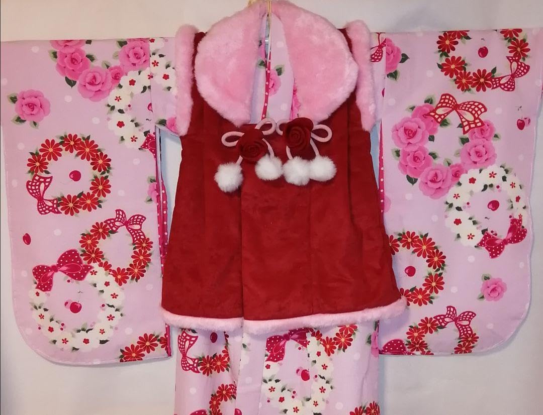 松田聖子ブランド 七五三 3歳.着物.被布.女の子セット巾着 髪飾り 草履付3④ Amazon.co.jp: 松田聖子ブランド七五三 3歳 着物.被布.女の子セット